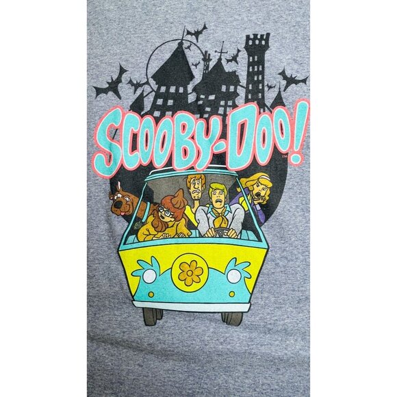 Scooby Doo Men's T-Shirt  XL Mystery Machine Gang Haunted Castle Shaggy Velma - Picture 12 of 14